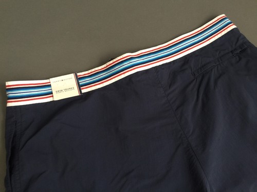 NUEVOS CON ETIQUETAS TOMMY HILFIGHER Hombre BAÚLES AZULES BAÑADORES Pantalones Cortos Talla XXL 2XL - Imagen 7 de 9