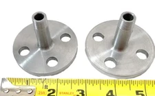 4-Bolt Pipe Flange Connector   1/4" NPT Connection    2-5/8" OD   Set of 2