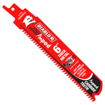 Diablo Tools DS0608CFA3 6'' Amped  Carbide Blades for Thick Metal Cutting (3 PK)