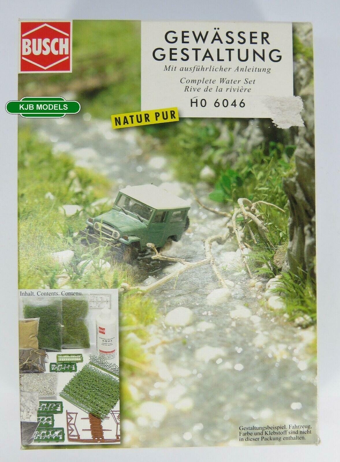 HO / OO Gauge BUSCH 6046 Water Complete Diorama Kit - Includes 125ml Aqua Water