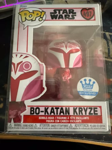 Funko Pop Bo-Katan Kryze #497 Valentines Exclusive Funko With Protector