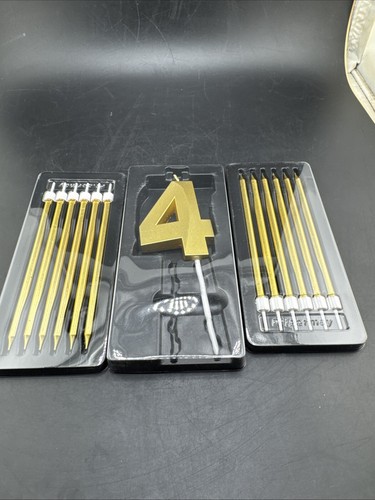 Gold Number Candles Happy Birthday Cake Candle Decoration Number 📦