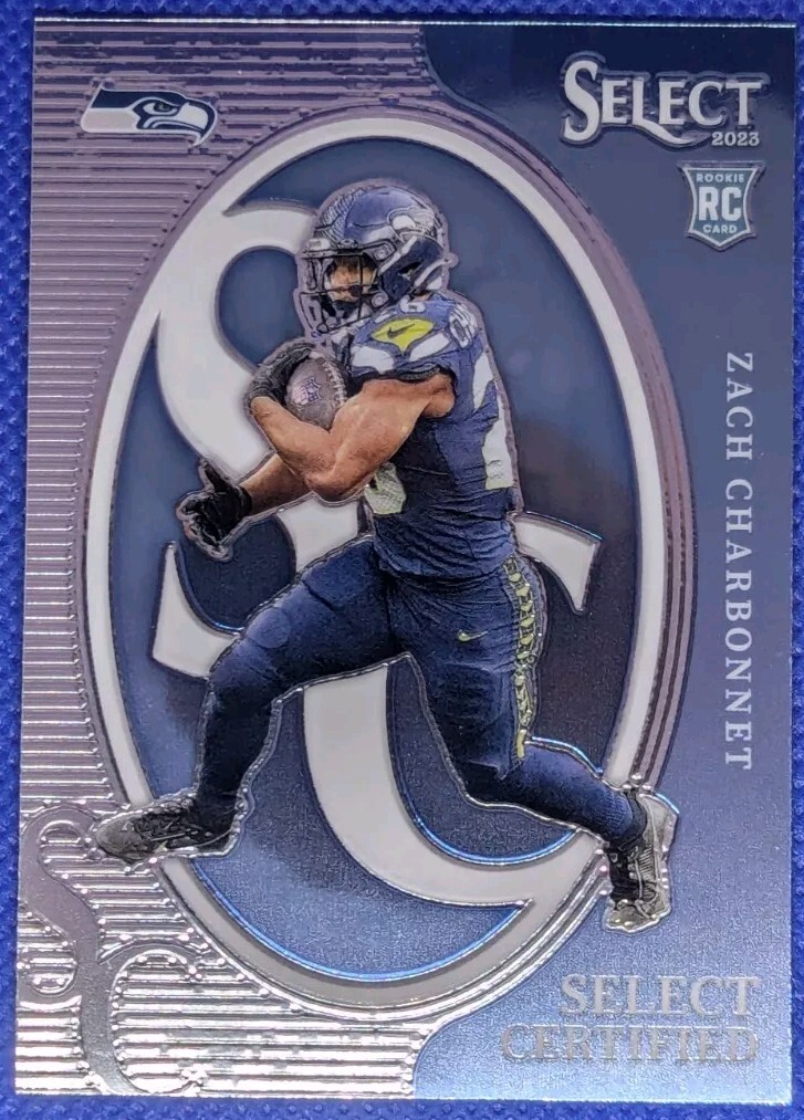 2023 Select ZACH CHARBONNET RC #CRO-ACH Certified Rookies Seattle Seahawks