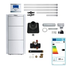 Vaillant Gas Brennwert Kessel ecoVIT exclusiv VKK 226/4 E VRC 700/6 Paket 2.43/7