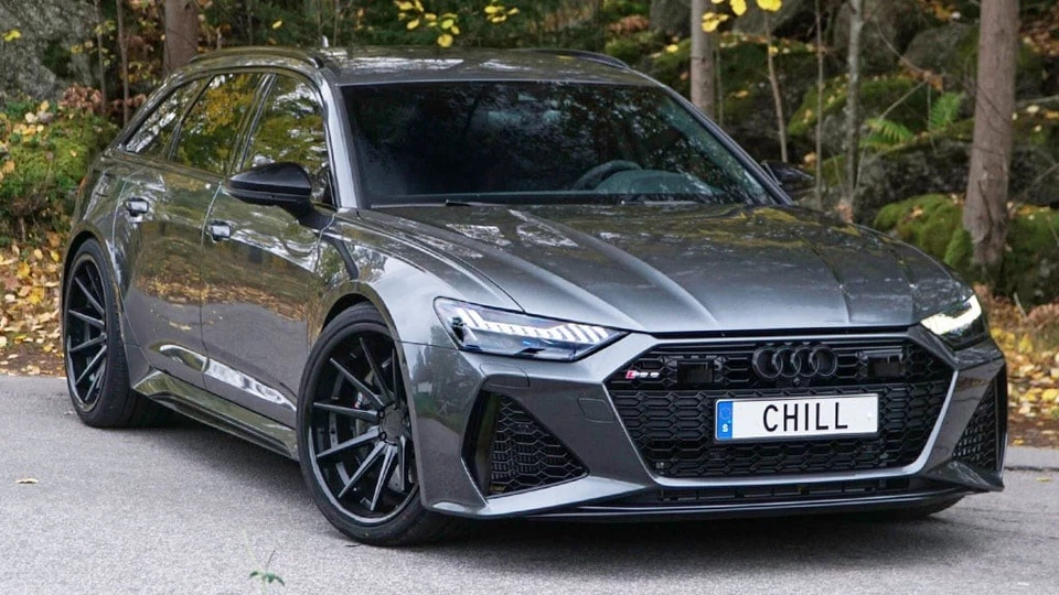 F20x10/R20x11.5"Staggered Ferrada Wheels FR4 Matte Black with Gloss Black (A01) Foto 4 de 4