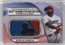 2022 Topps Series 1 MLB Logo Medallion Commemorative Relics Adolis Garcia x5u
