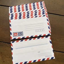 Pack of Ten VINTAGE AIRMAIL #6 ENVELOPES International Mail