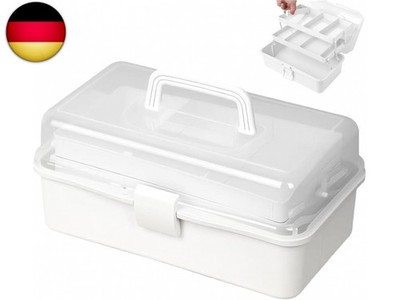 Kongming 32cm Bastelkoffer Kinder, 3 Regal Mehrzweck Aufbewahrungsbox mit