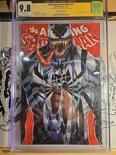 Amazing Spider-Man #37 2024 Marvel Signed Tyler Kirkham Variant CGC 9.8