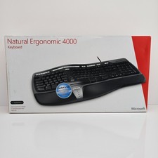 NEW Microsoft Natural Ergonomic 4000 USB Wired Keyboard SEALED BOX