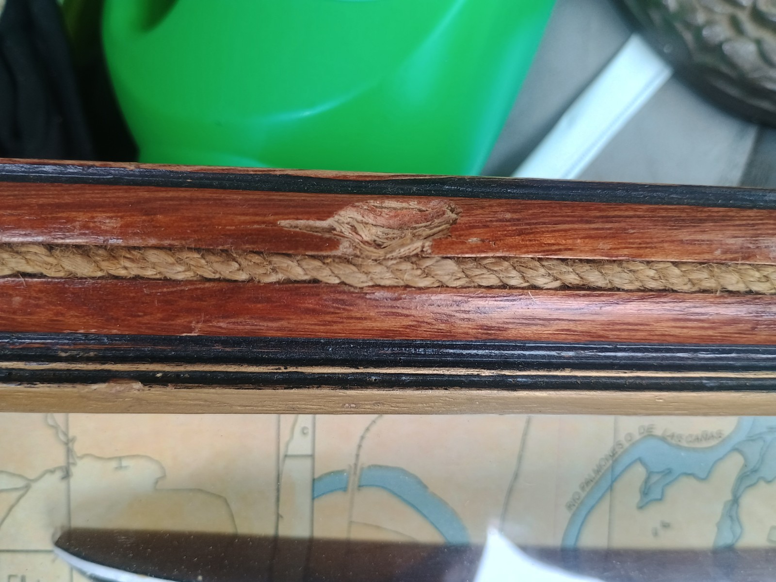 Enterprise Half-Hull Antique Sailing Yacht Nautical Sail Boat Model Framed Rare 