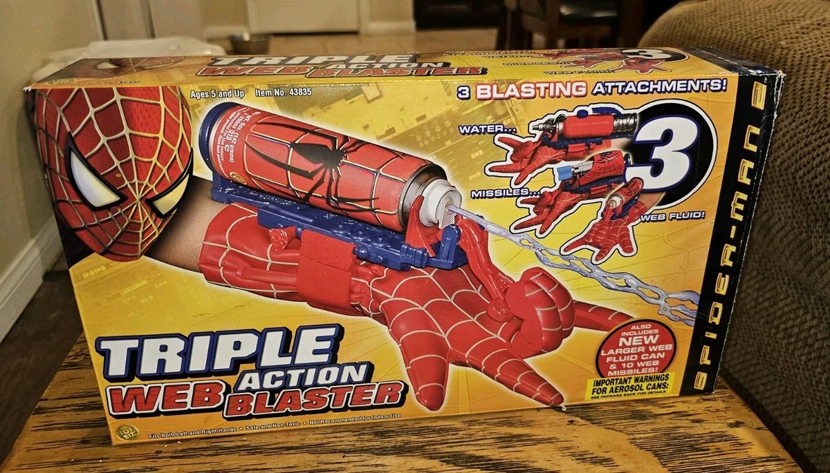 Spider-man Triple Action Web Blaster ToyBiz 2004 for sale online