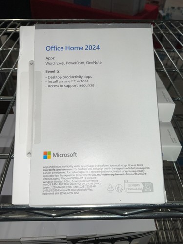Microsoft Office Home 2024 1 PC Mac EP2-06820 Lifetime License Product SEALED✅❤️ - Afbeelding 2 van 3