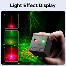 Rechargeable Mini Laser Projector 64 Effects Music Sync DJ Party Disco Light