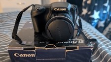 Canon PowerShot SX400 Is 16MP Digital Camera Black With Original Box
