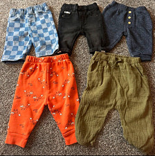Mixed Brands Unisex Baby Trousers 3-6 Months Cotton Jogger Elastic Waist