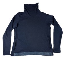 Nike Dri-Fit Sweatshirt Funnel Cowl Neck Women  s Large Blue 860130-473