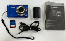 Kodak PIXPRO FZ53 Blue 16MP Digital Camera 5x Zoom Tested 32GB Bundle