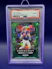 2024 Panini Prizm - PSA 10 Emergent J.J. McCarthy #19 Green Ice Prizm (RC)