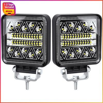 LED Arbeitsscheinwerfer 102W 12V 24V Zusatzscheinwerfer für Traktor Bagger Lkw
