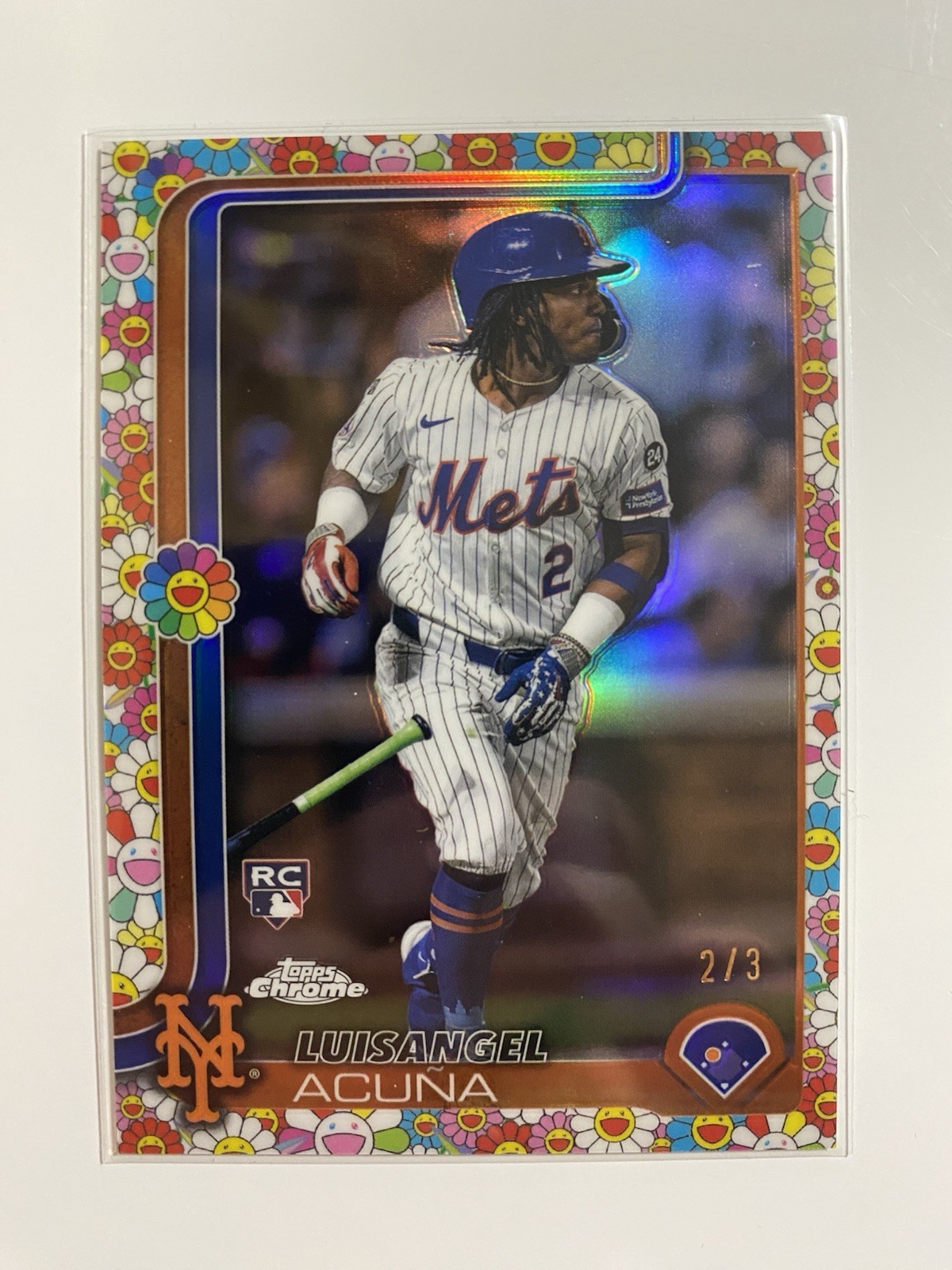 2025 Topps Chrome - Luisangel Acuna #56 (RC) Murakami Refractor /3
