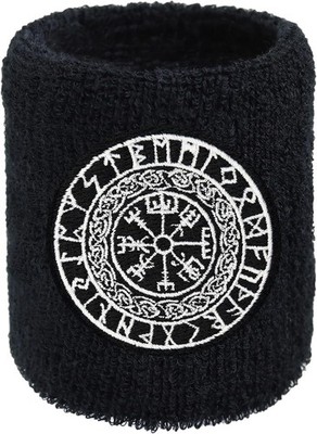 EXPRESS-STICKEREI Wikinger Armband Vegvisir Outdoor Schweißband |