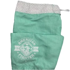 American Fighter  Board Shorts Men’s Size 32 Aqua Green