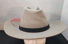 Vintage 1971-1983 John B. Stetson Company 4X Beaver Cowboy Hat Size 7 1/4