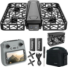 Adult 2K Dual Camera Drone with 4.5" LCD Screen Remote Control No Phone Needed