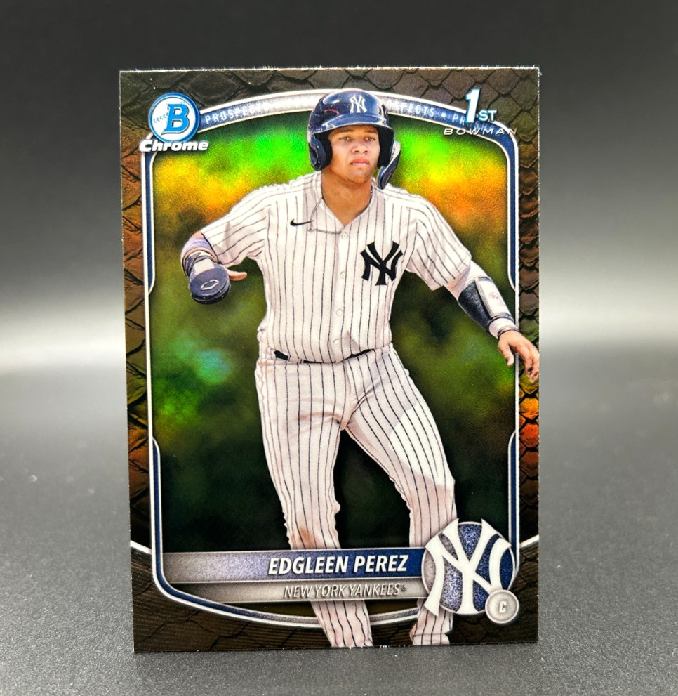 EDGLEEN PEREZ (RC) - 2025 Bowman Chrome Prospects #BCP-80 - Reptilian Refractor