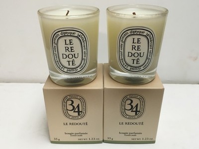 LOT OF 2 ~ 34 LE REDOUTE DIPTYQUE CANDLE NEW IN BOX TRAVEL 1.23 OZ