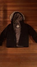 Abercrombie  Fitch Ultra Collection Boys Hooded Parka Jacket Black 9/10