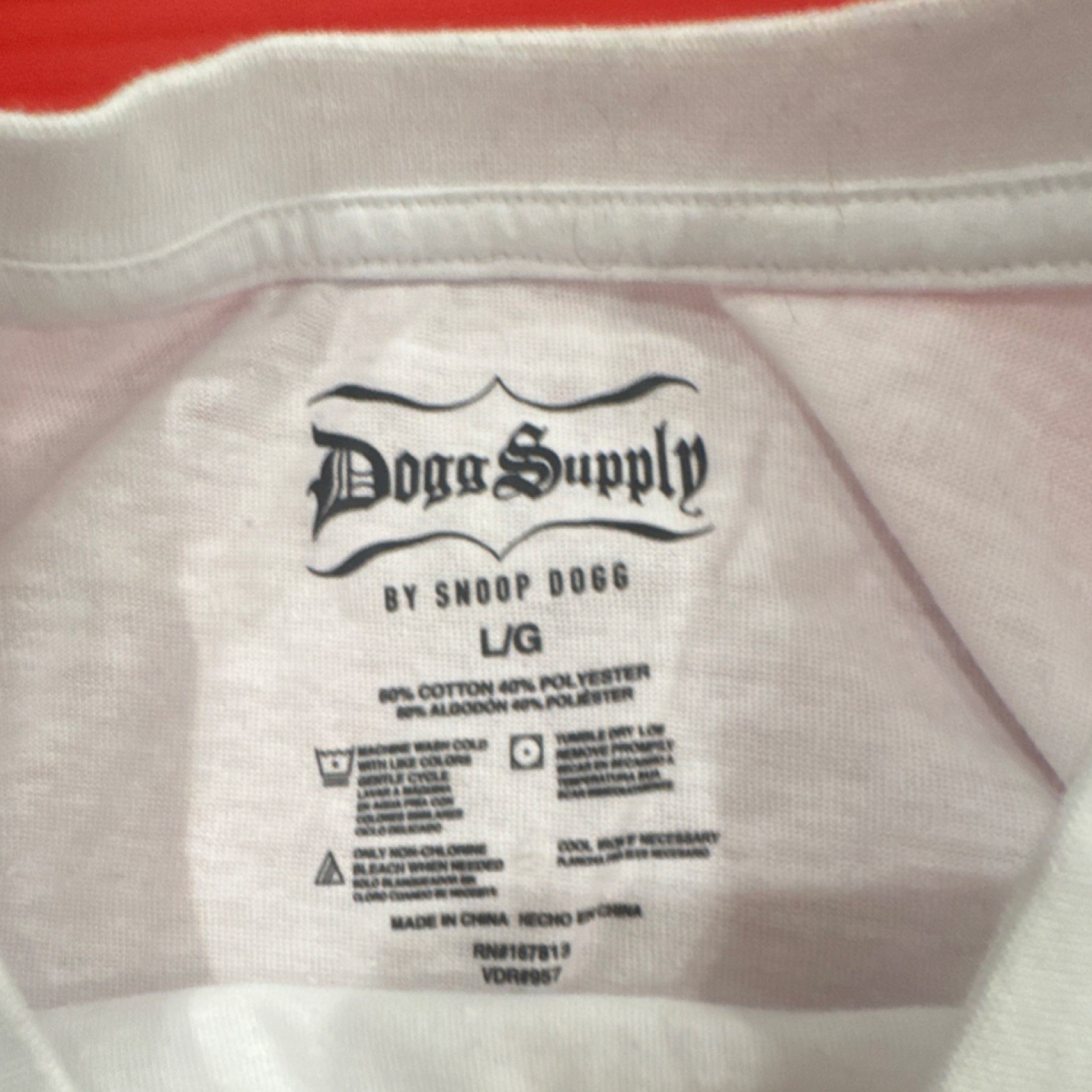 Dogg Supply by Snoop Dogg White Doggy Dogg World Graphic Men's T-Shirt L image 2