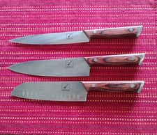 imarku 3 Pc Kitchen Knife Set  Chef Santoku U...