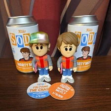 Funko Pop! Soda CHASE & Common Set Marty McFly Back To The Future Lot of 2
