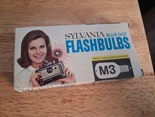 Sylvania GE M3 Blue Dot Flashbulbs, 12-Pack, Vintage