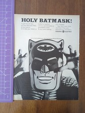1946 Life Magazine General Electric 'Holy Batmask' Vintage Print Ad