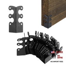 Skirting Board Corner Protectors - Metal Corner Guard - 20 - Vintage Metal Black