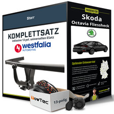 Anhängerkupplung WESTFALIA starr für SKODA Octavia Fliessheck +E-Satz PKW