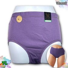 NWT Wacoal Women's 7-L Understated Cotton Brief Underwear 875362 Purple