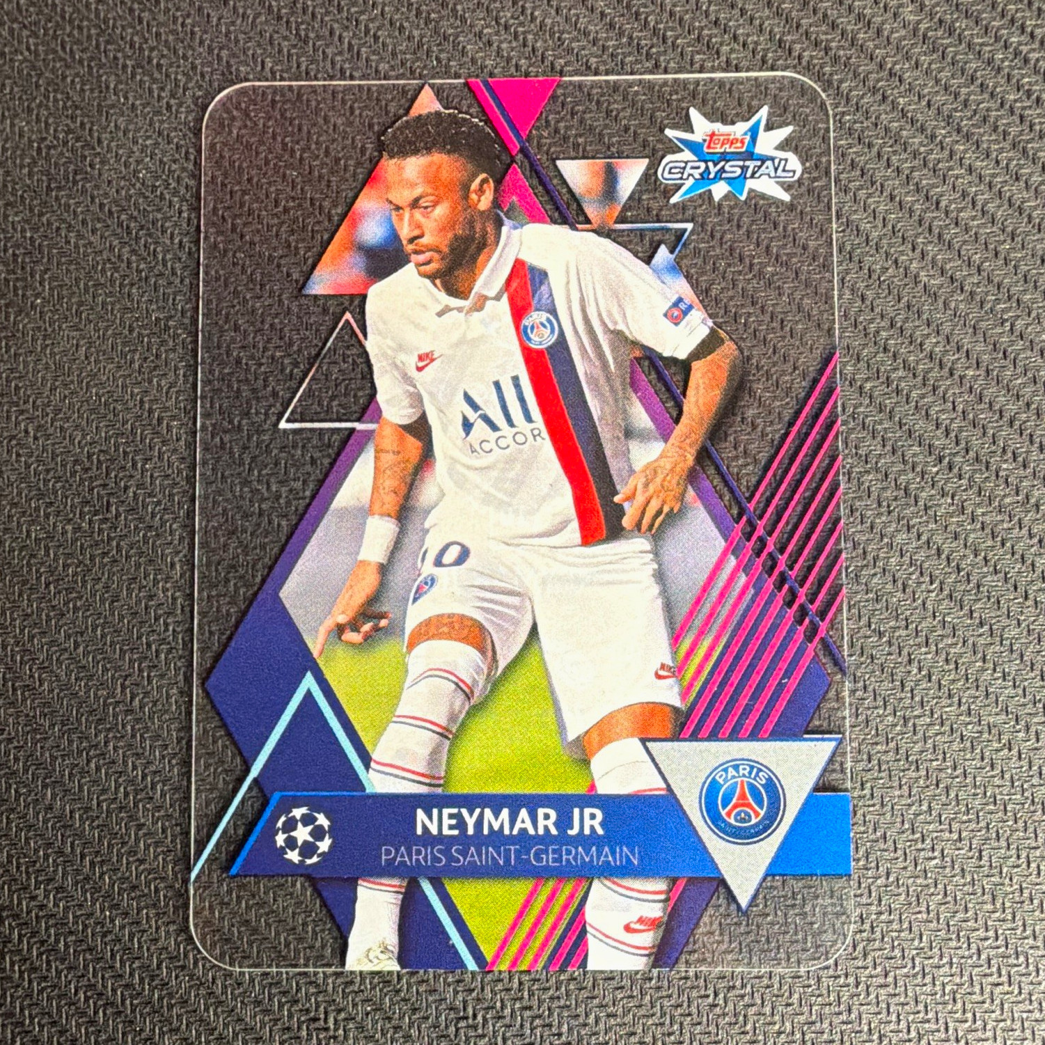Topps 2019-20 Crystal UEFA Champions League Neymar Jr #76 Paris Saint-Germain view 1