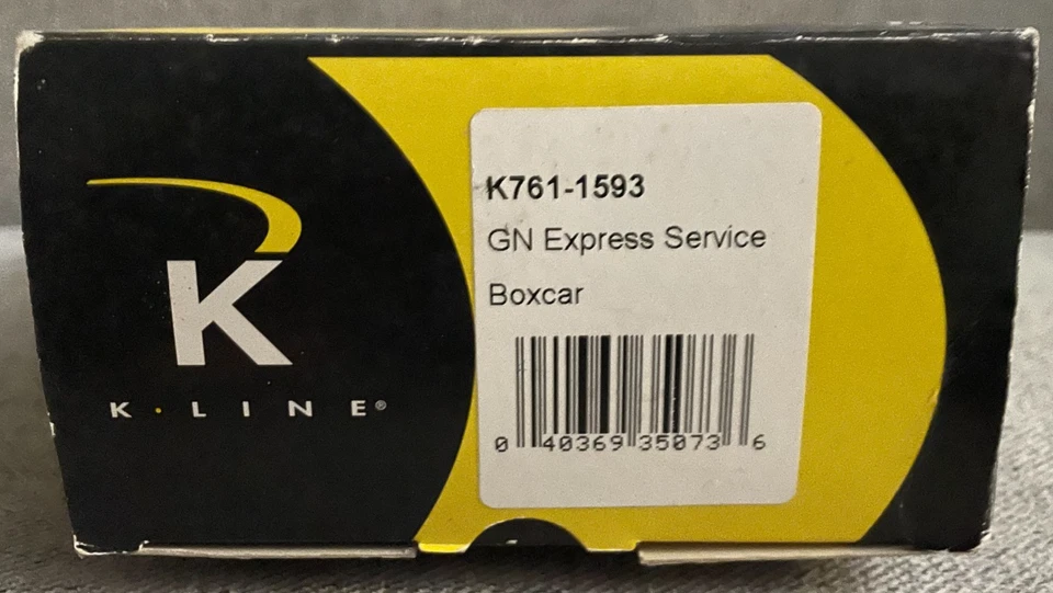 K-Line O Scale GN Express Service Boxcar K761-1593 Great Northern Freight Car - Image 3 of 4