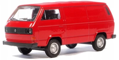 Welly Volkswagen T3 Van Red 1:34 1:39 Scales 4.5 Inch Diecast in Box - Photo 1/4