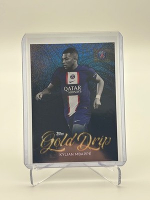 Kylian Mbappe /150 - Topps Paris Saint German Team Set 2022/23 PSG - Gold Drip