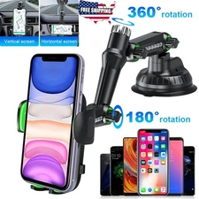 Car Windshield Mount Cradle Holder Stand GPS for Cell Phone Universal 360° 