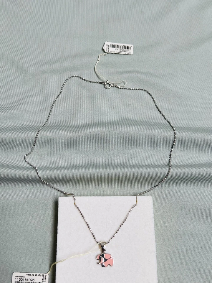 TOTALMENTE NUEVO Collar Colgante Cadena Plata de Ley 925 Niños Niñas Joyería Foto 3 de 4