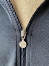 Women  s Nike Zip Up Hoodie Size L Black And White