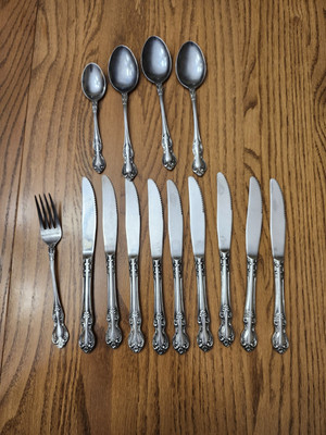 Easterling Valhalla Stainless Steel Japan Silverware 14 Pieces Read