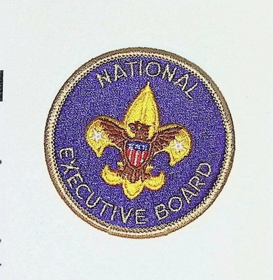 BSA National Executive Board Position Patch Embroidered Blue Gold