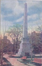 Postcard Monument Wolfe & Montcalm Governor's Garden Quebec City